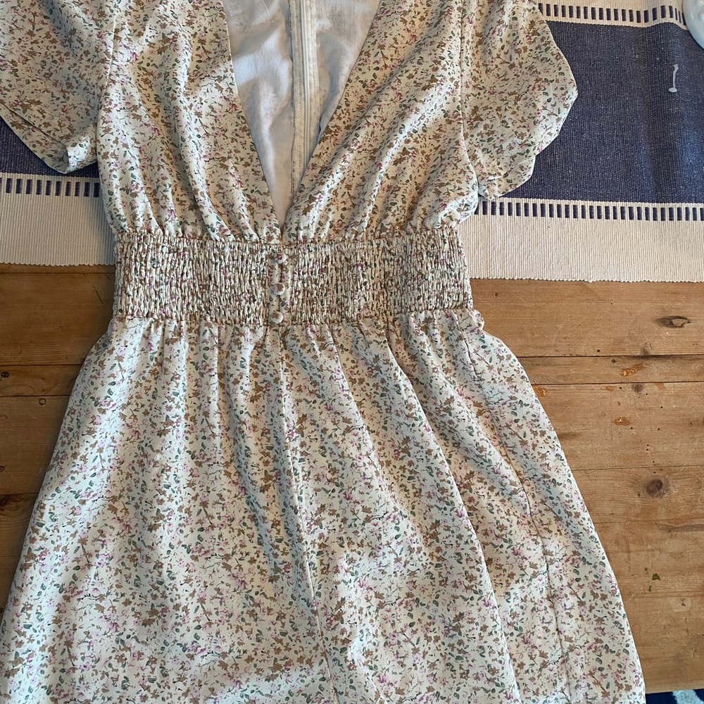 Floral Princess Polly Short-Sleeved Romper